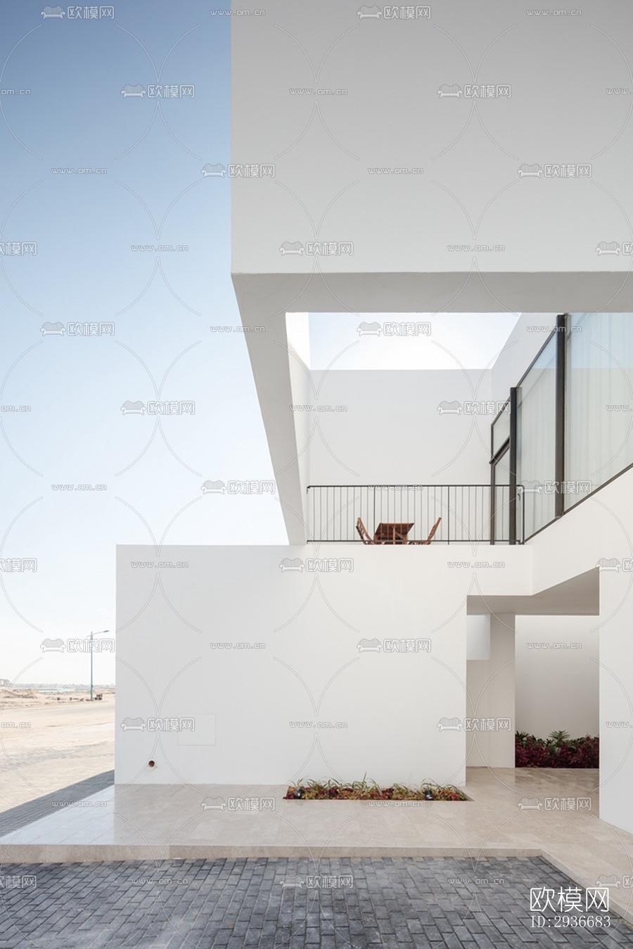 现代居住建筑效果图下载（渲染图5）