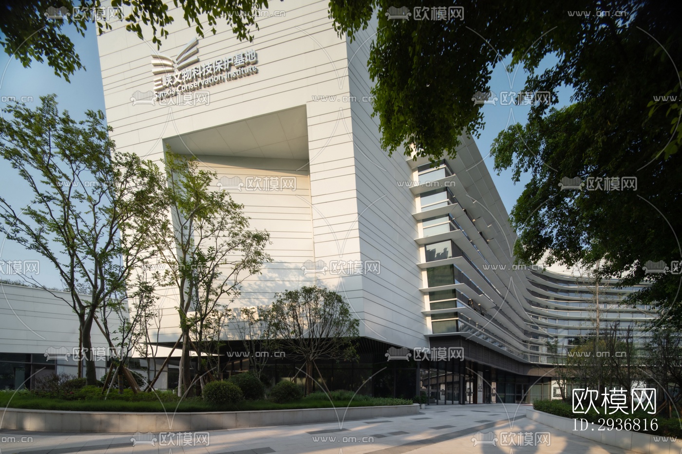 现代文体建筑效果图下载（渲染图6）