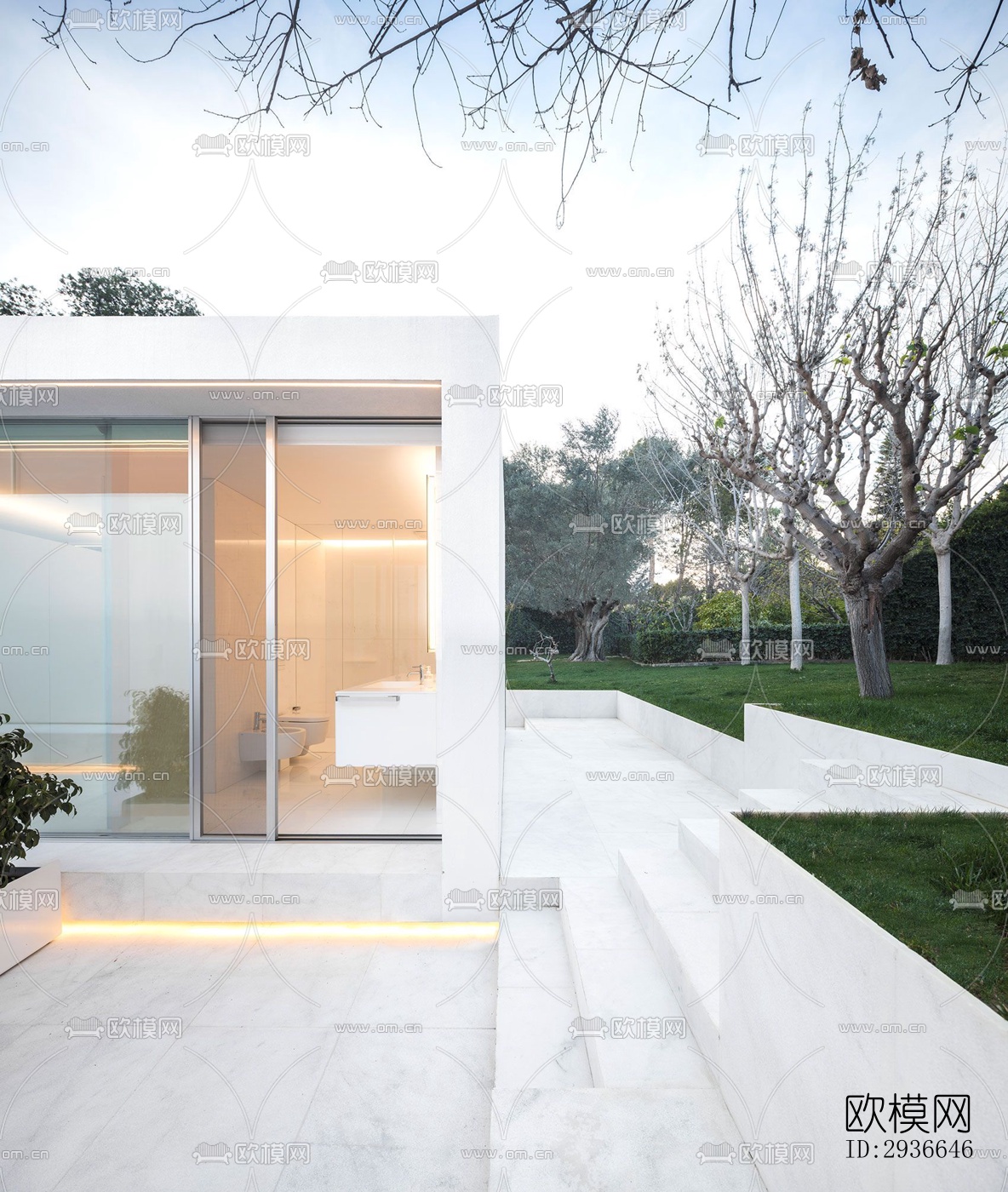 现代居住建筑效果图下载（渲染图20）