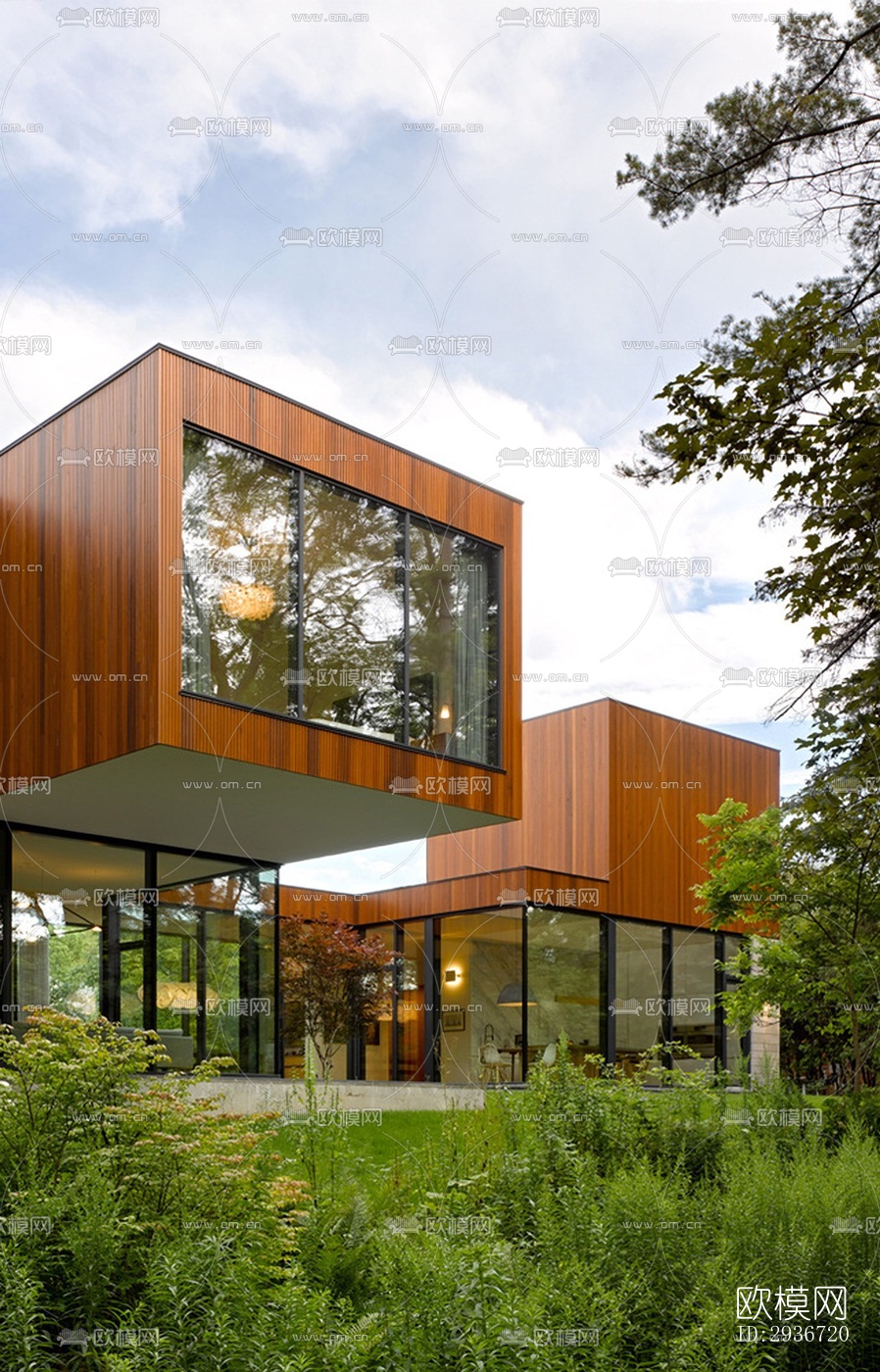 现代居住建筑效果图下载（渲染图13）