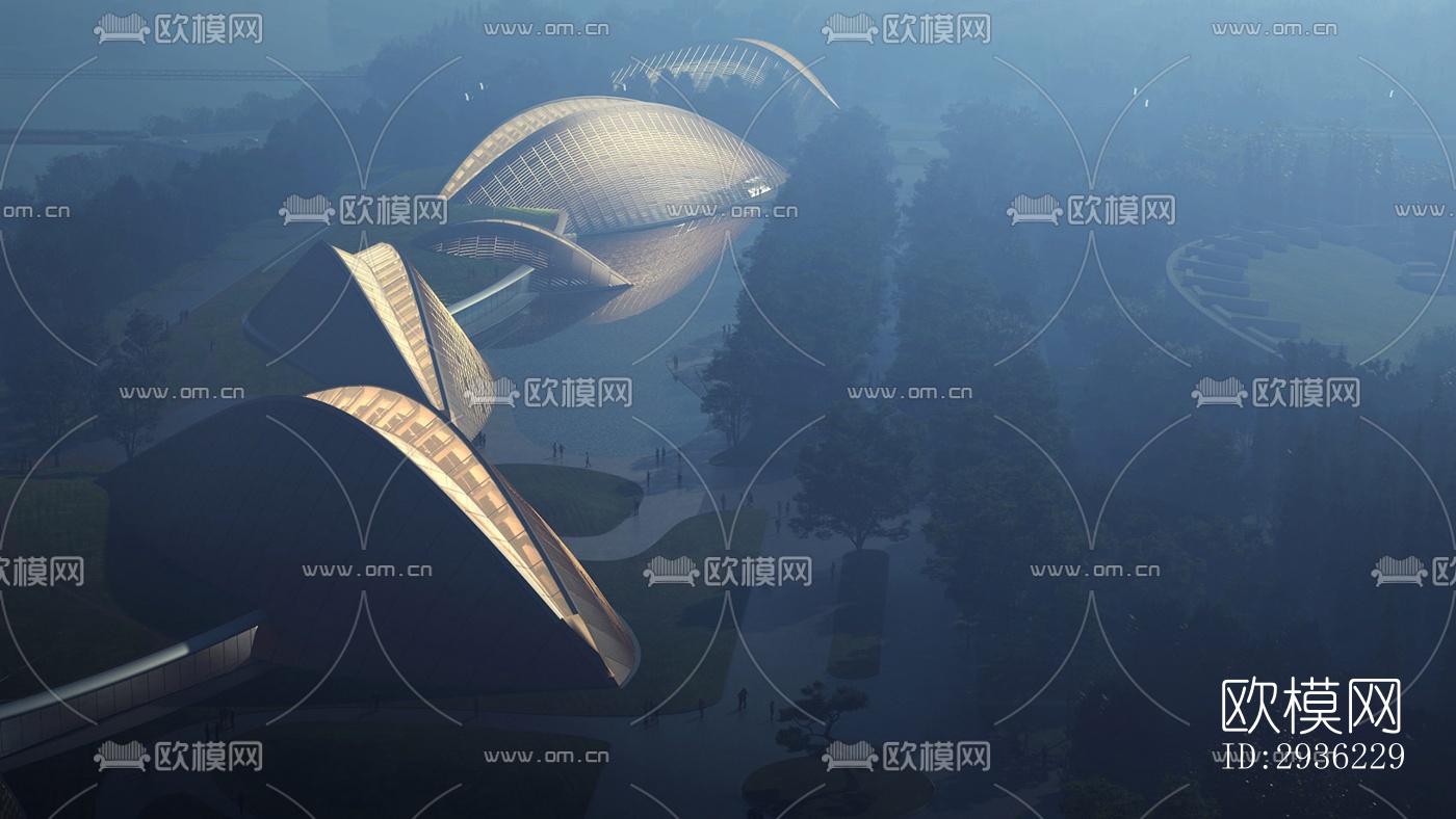 东南亚美术博物馆效果图下载（渲染图6）