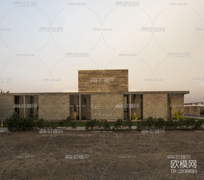 现代居住建筑效果图下载(渲染图6)