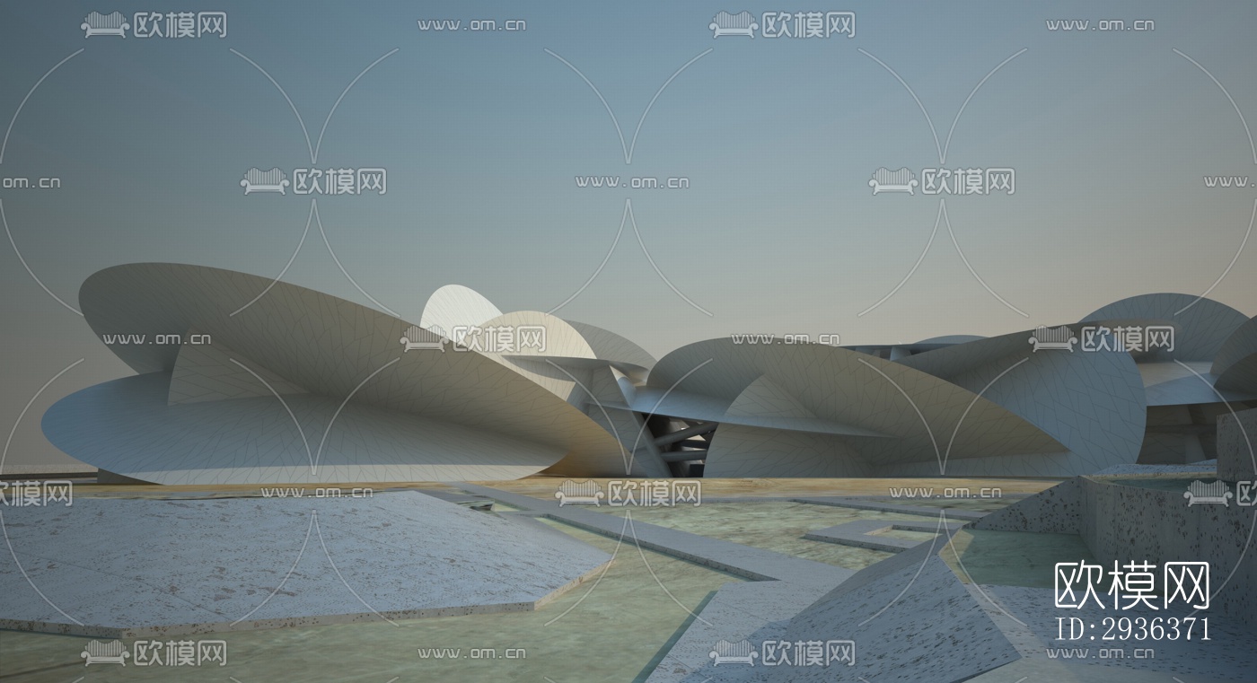 现代美术博物馆效果图下载（渲染图17）