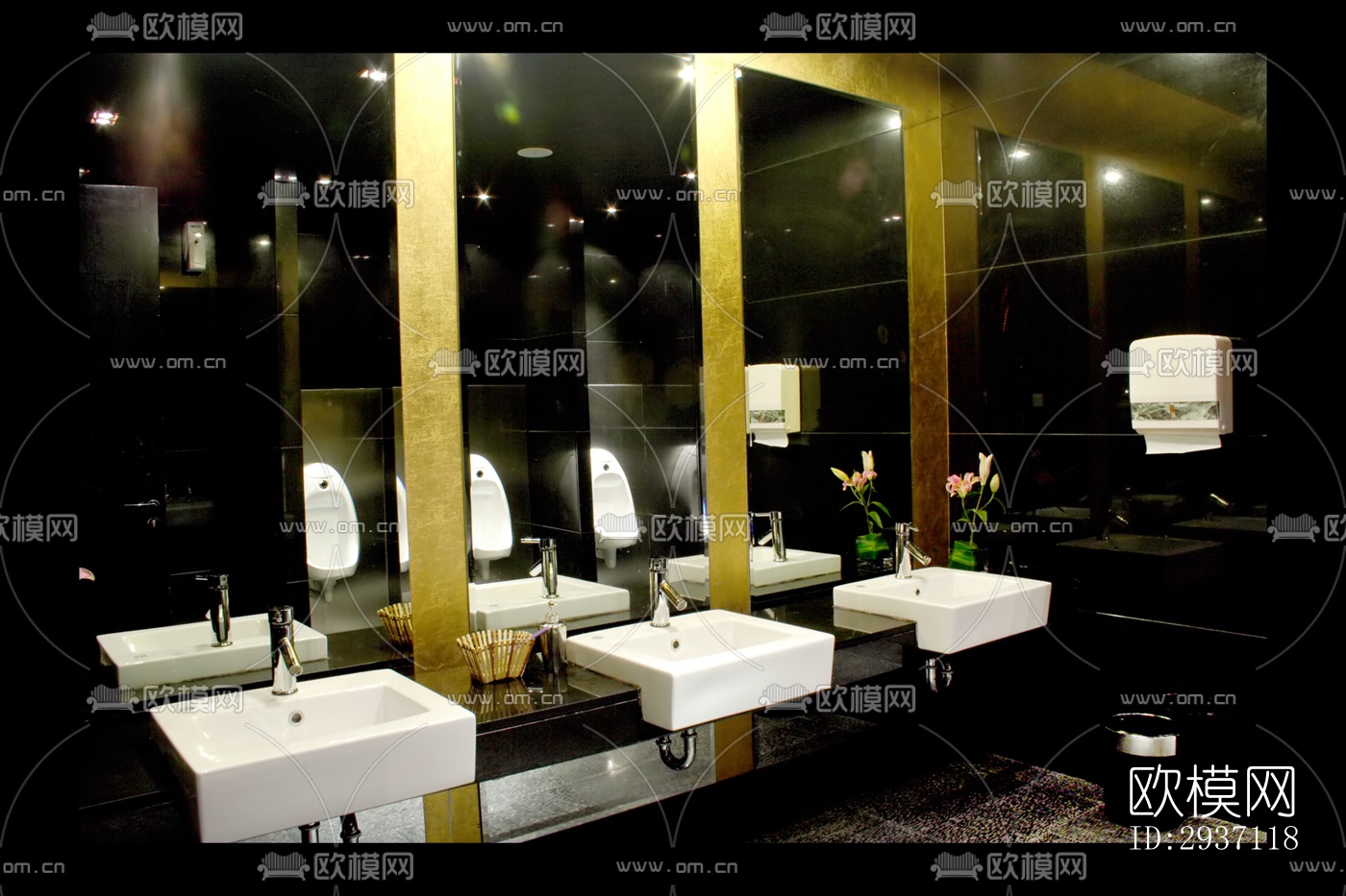 后现代西餐厅效果图下载（渲染图4）