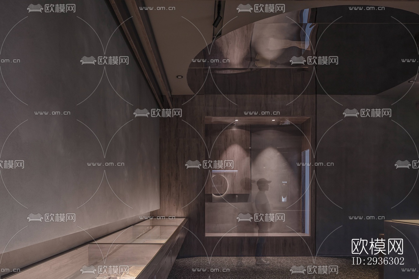 新中式美术博物馆效果图下载（渲染图13）