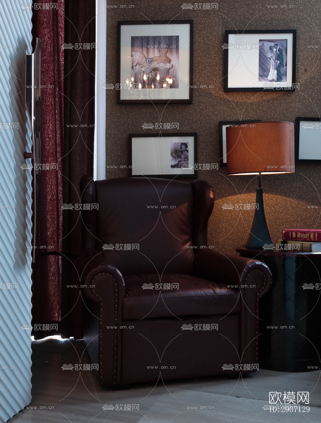 欧式西餐厅效果图下载（渲染图15）