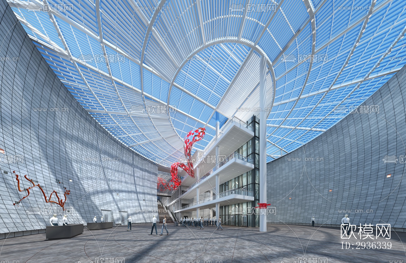 现代美术博物馆效果图下载（渲染图1）