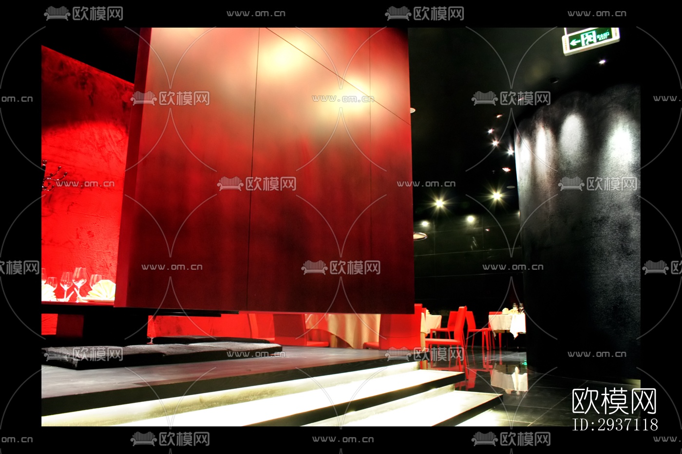 后现代西餐厅效果图下载（渲染图8）