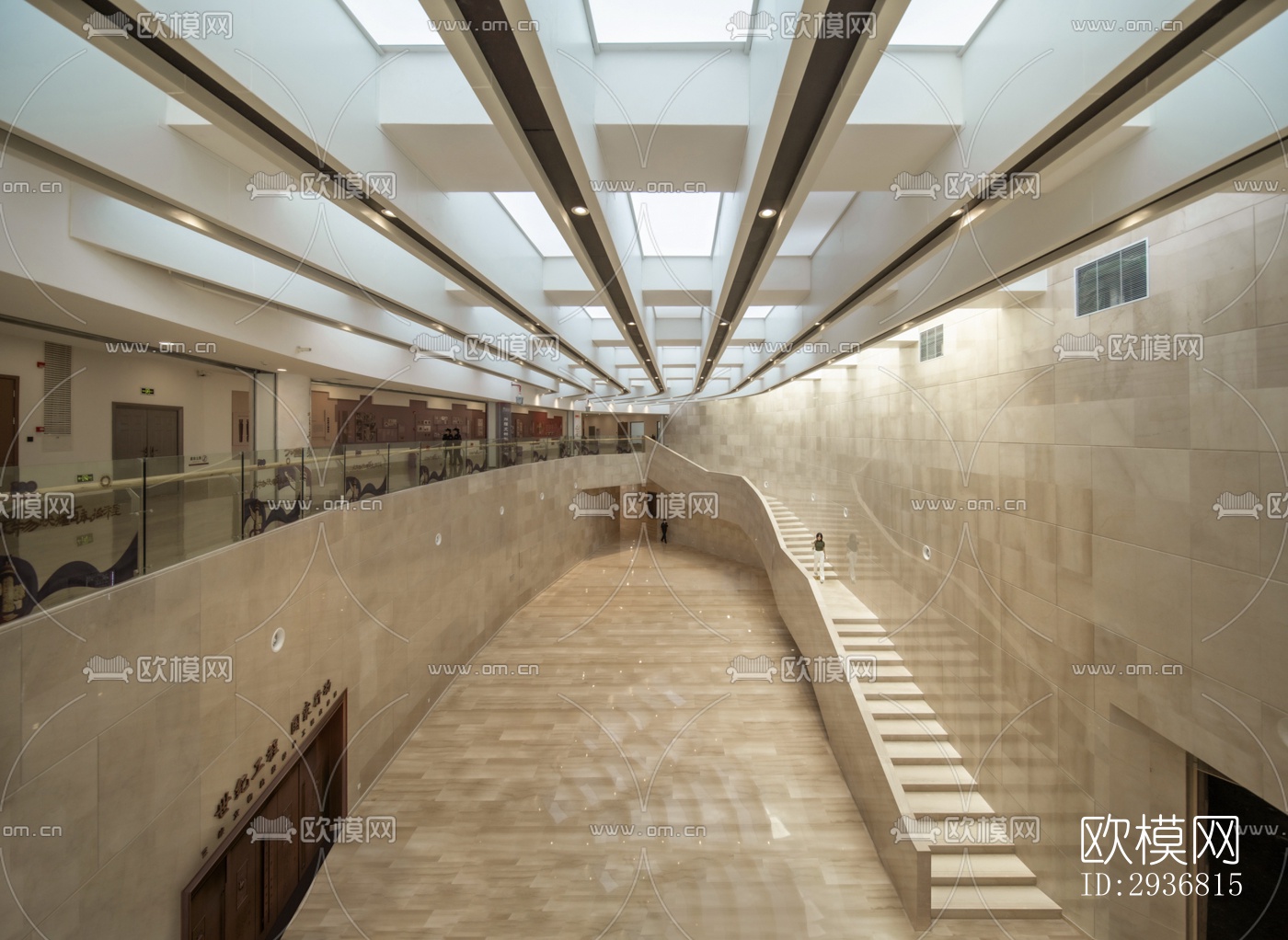 现代文体建筑效果图下载（渲染图10）