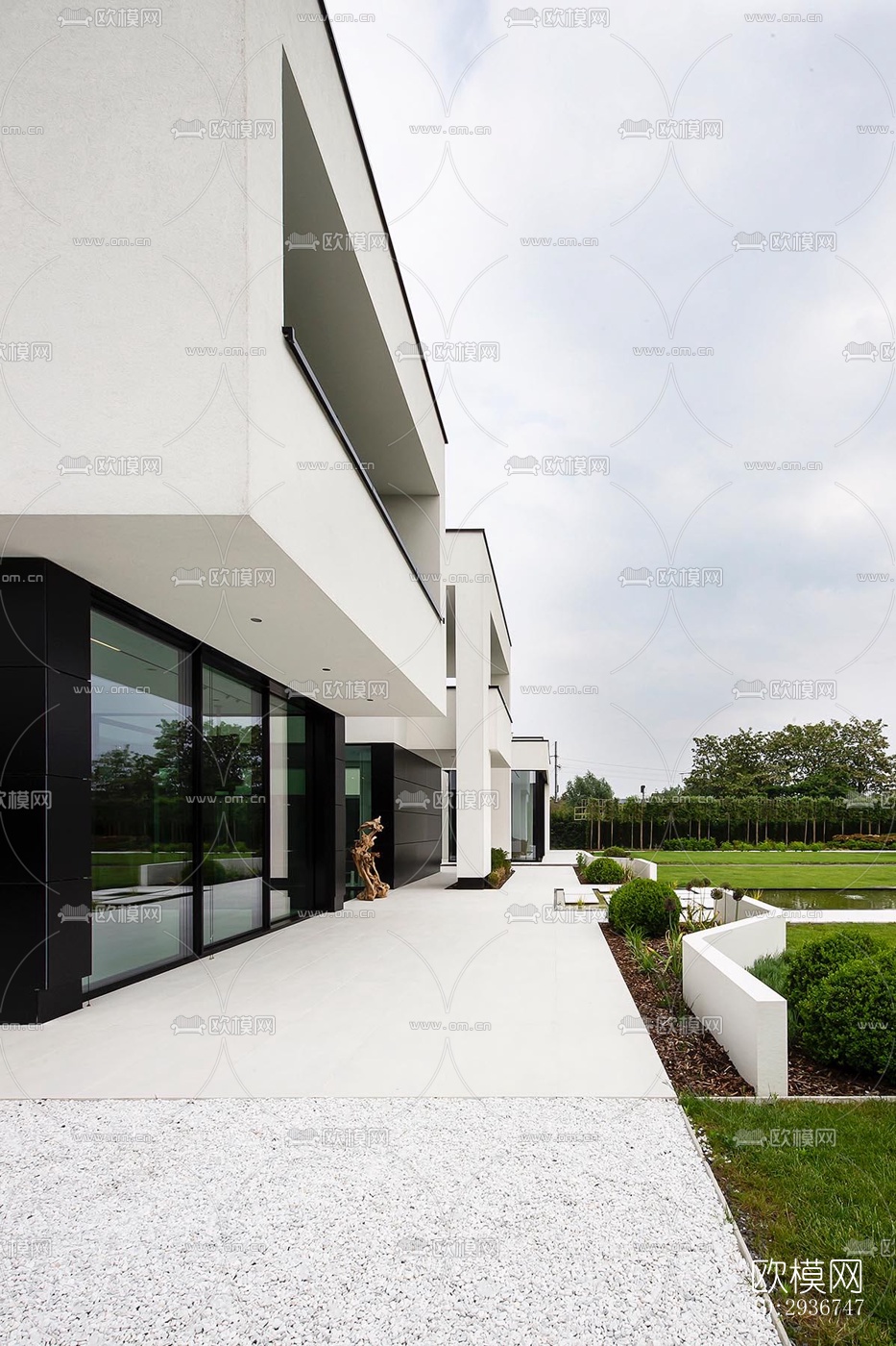 现代居住建筑效果图下载（渲染图18）