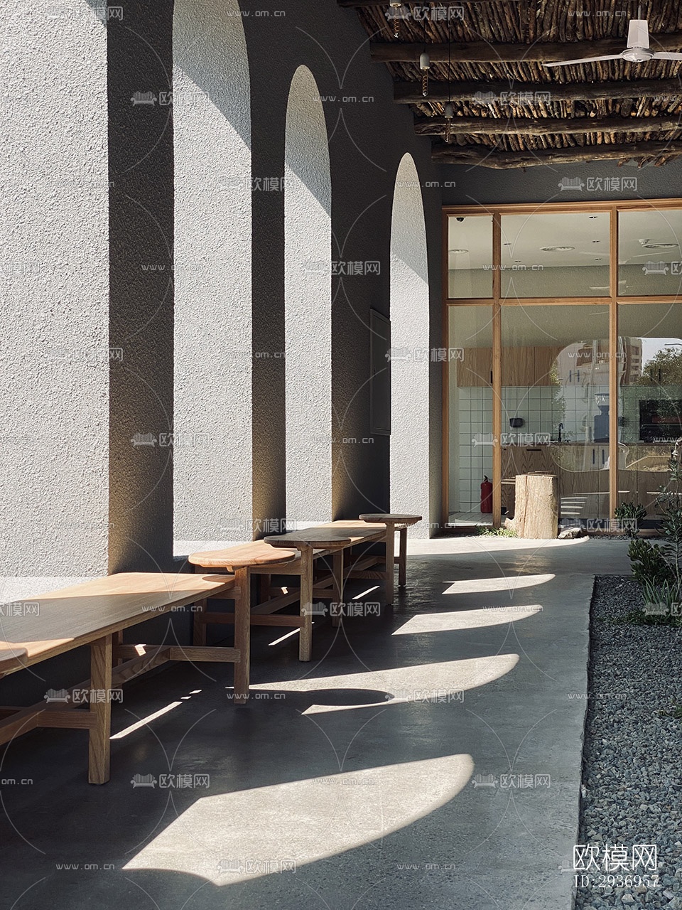 侘寂咖啡奶茶效果图下载（渲染图9）