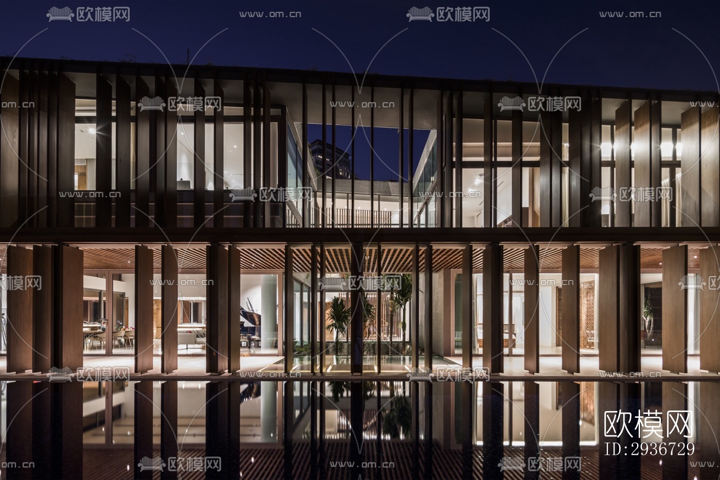 现代居住建筑效果图下载（渲染图6）