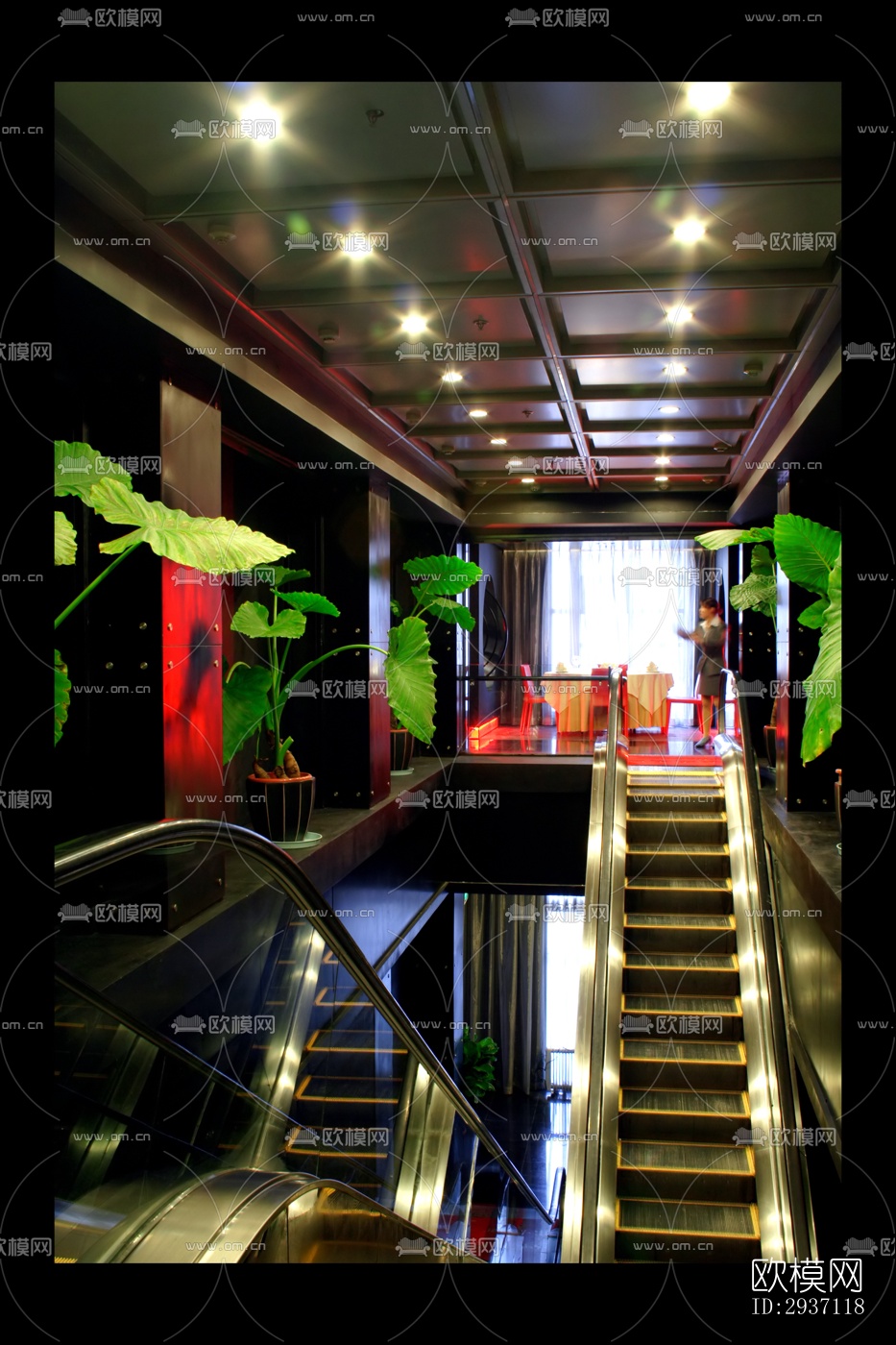 后现代西餐厅效果图下载（渲染图14）