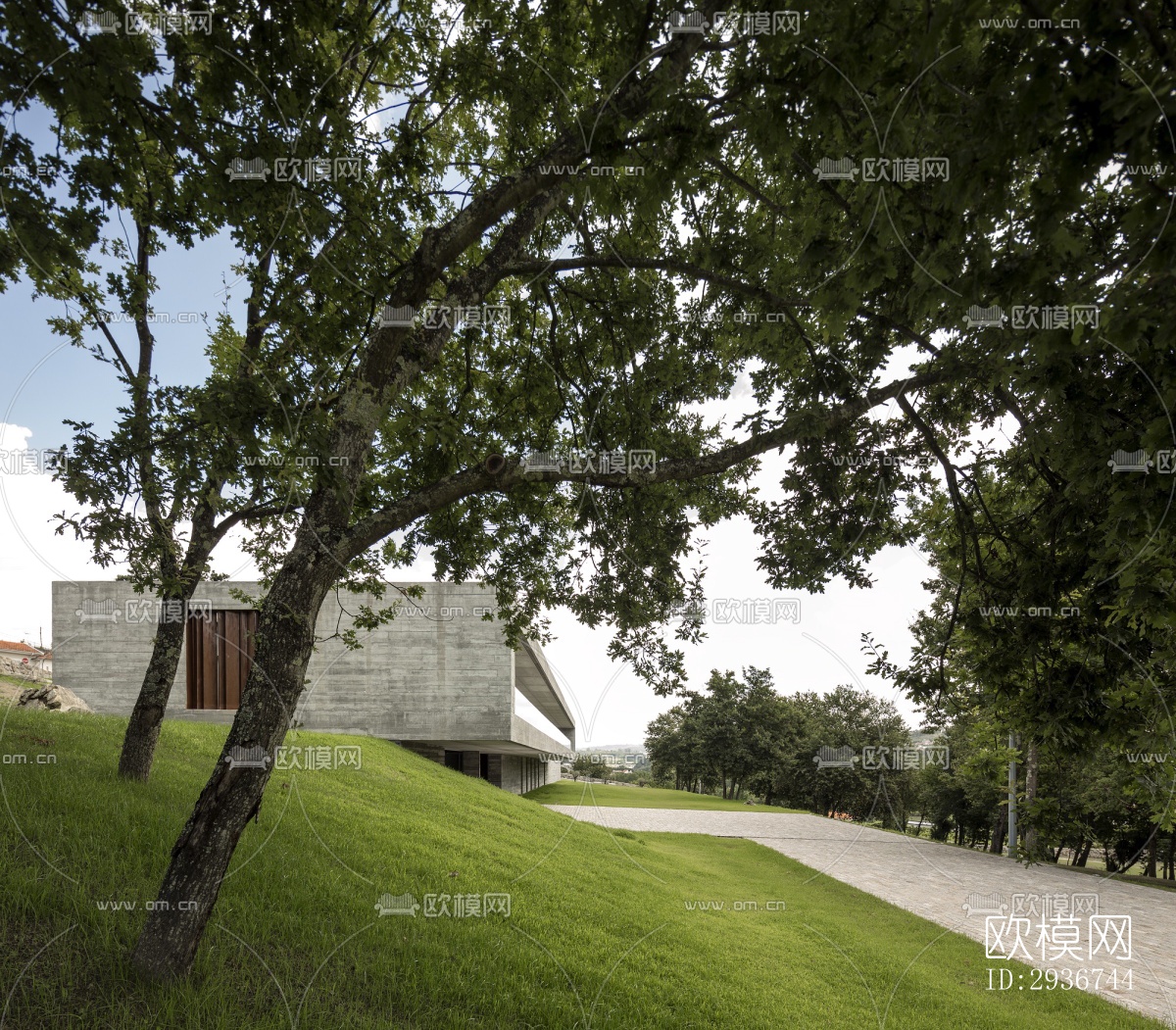 现代居住建筑效果图下载（渲染图15）