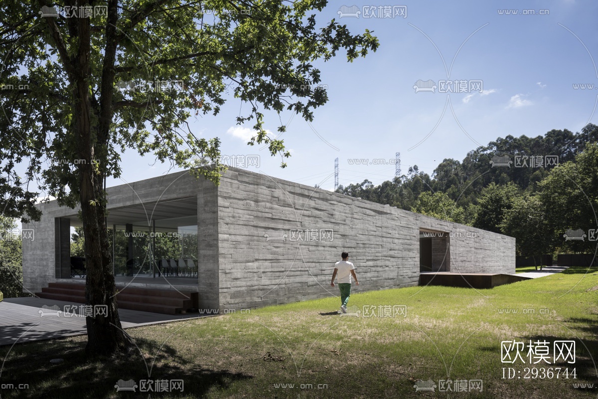 现代居住建筑效果图下载（渲染图13）