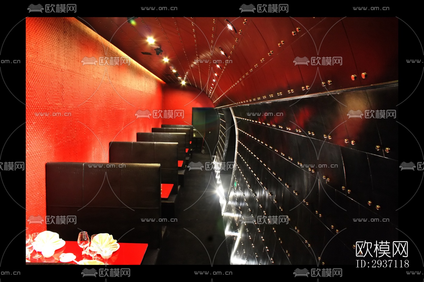 后现代西餐厅效果图下载（渲染图6）