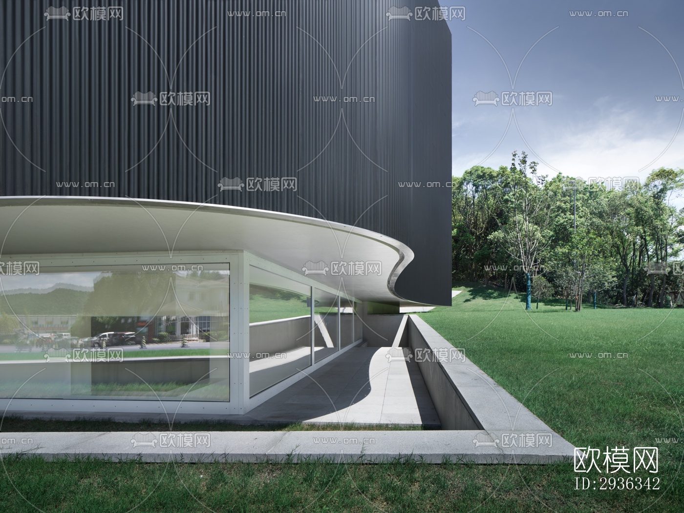 现代美术博物馆效果图下载（渲染图19）