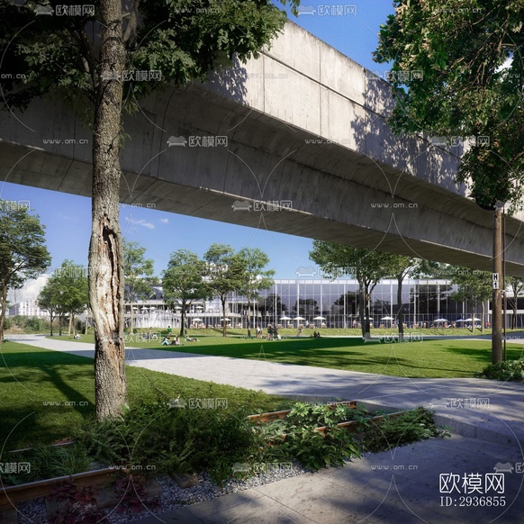 現(xiàn)代公共景觀效果圖下載(渲染圖20)