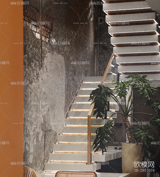 工业风咖啡奶茶效果图下载（渲染图5）