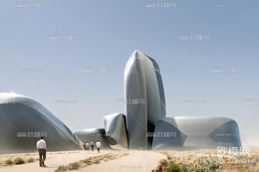 現(xiàn)代文體建筑效果圖下載(渲染圖10)