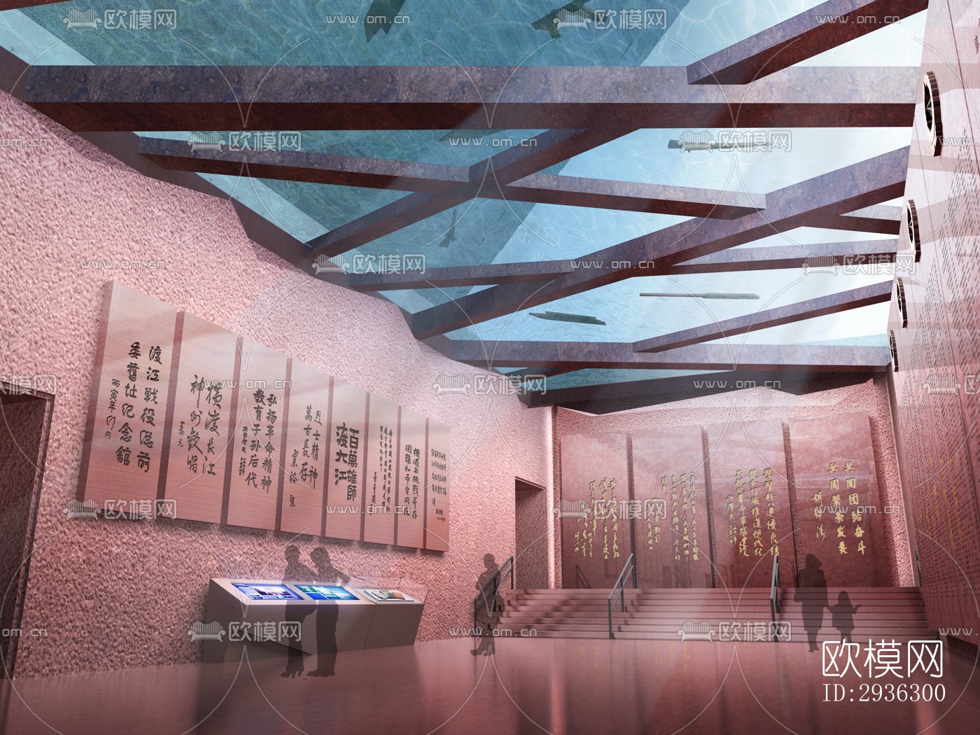 新中式美术博物馆效果图下载（渲染图9）