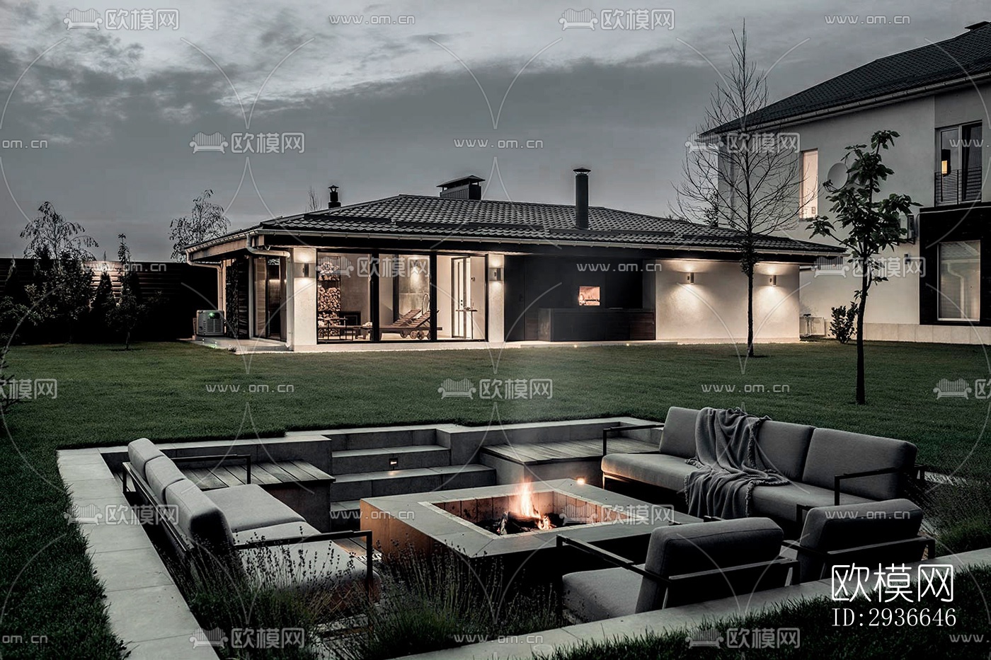 现代居住建筑效果图下载（渲染图7）