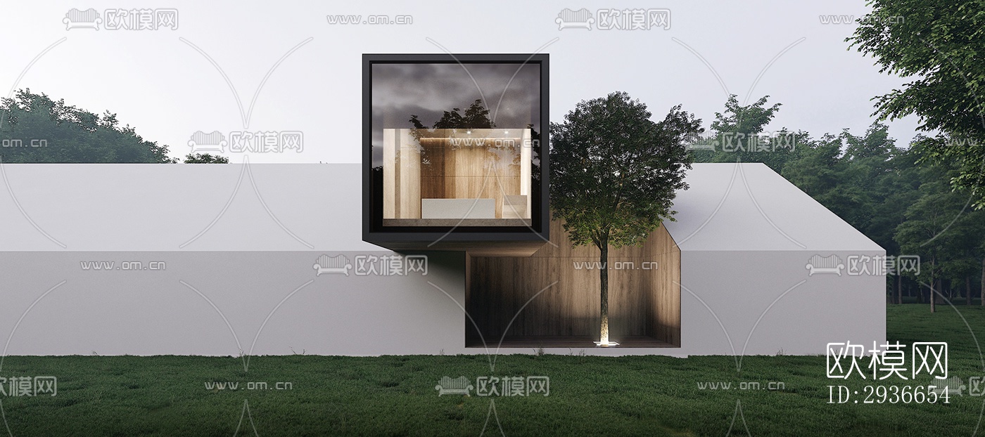 现代居住建筑效果图下载（渲染图16）