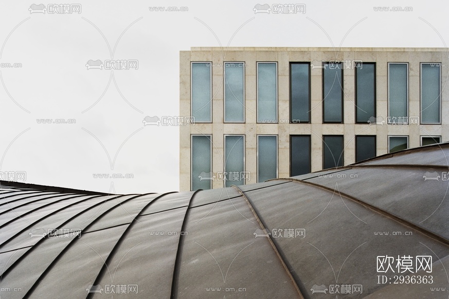 現(xiàn)代美術(shù)博物館效果圖下載(渲染圖6)