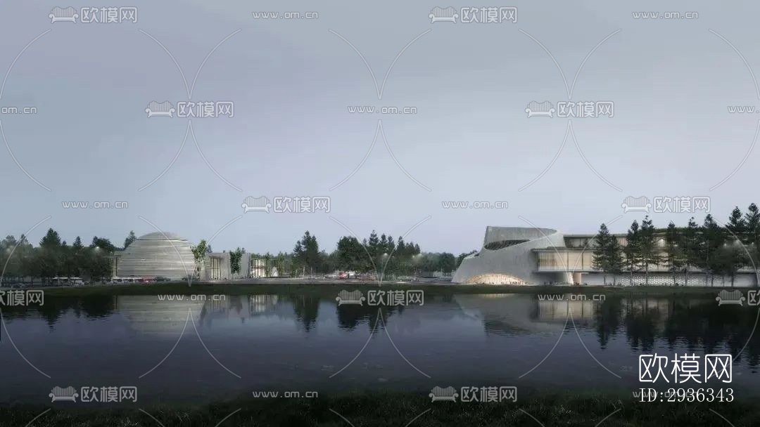 现代美术博物馆效果图下载（渲染图10）