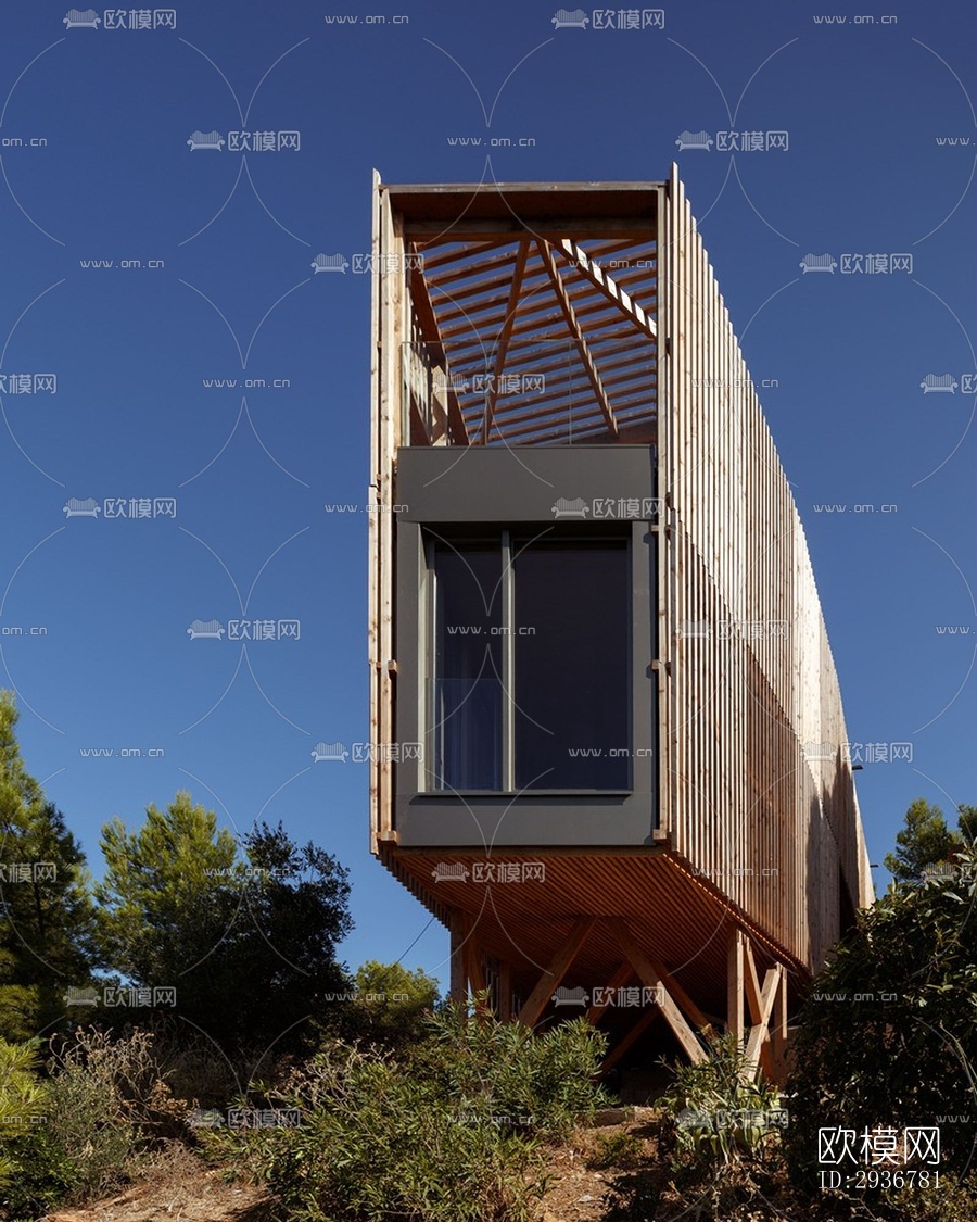 现代居住建筑效果图下载（渲染图12）