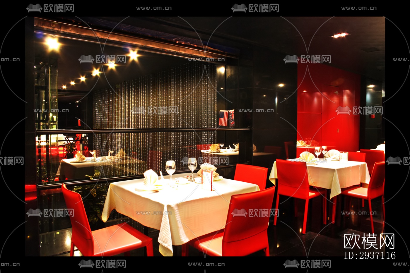 后现代西餐厅效果图下载（渲染图18）
