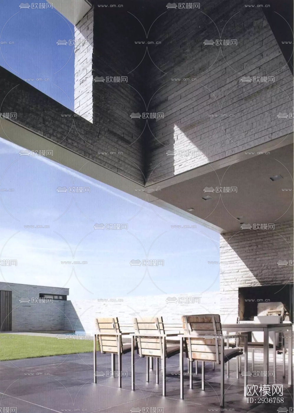 现代居住建筑效果图下载（渲染图8）