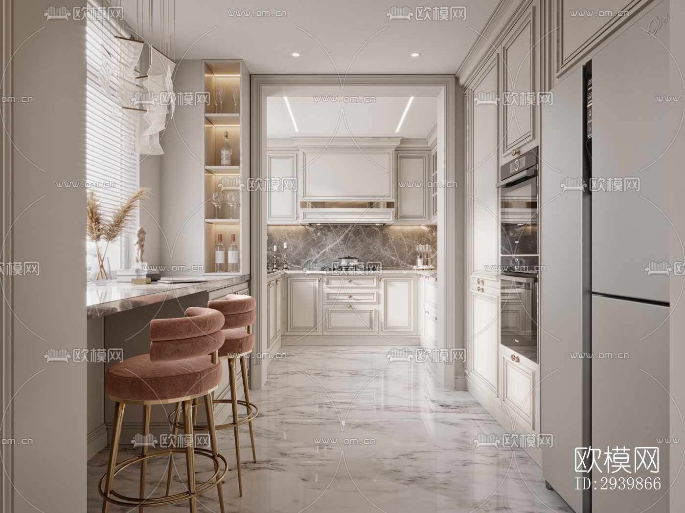 法式别墅效果图下载（渲染图15）