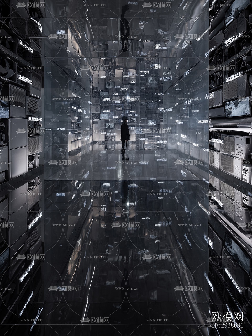 现代展览展厅效果图下载（渲染图11）