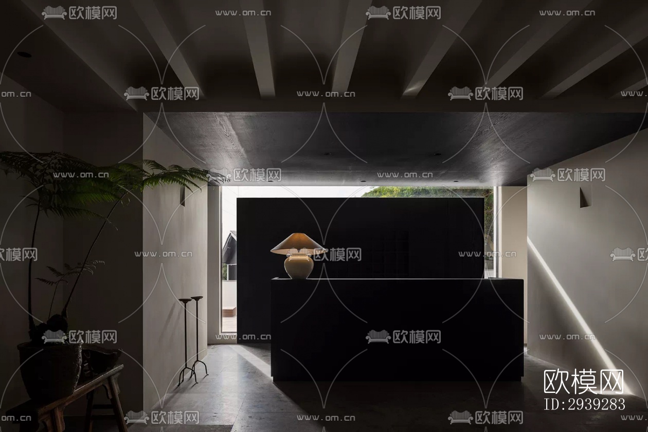 新中式酒店民宿效果图下载（渲染图4）