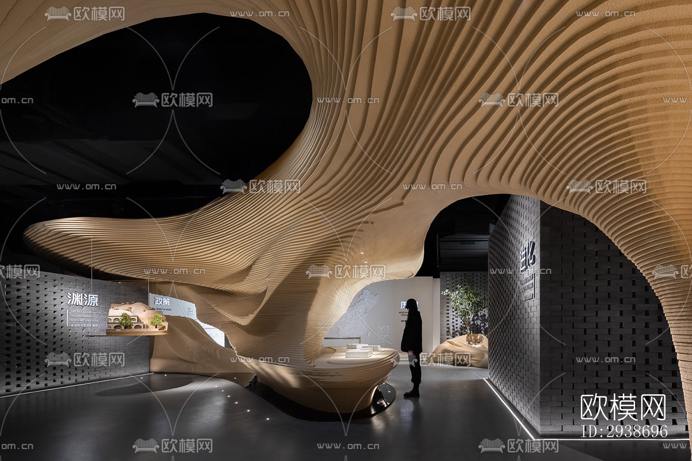 现代展览展厅效果图下载（渲染图10）