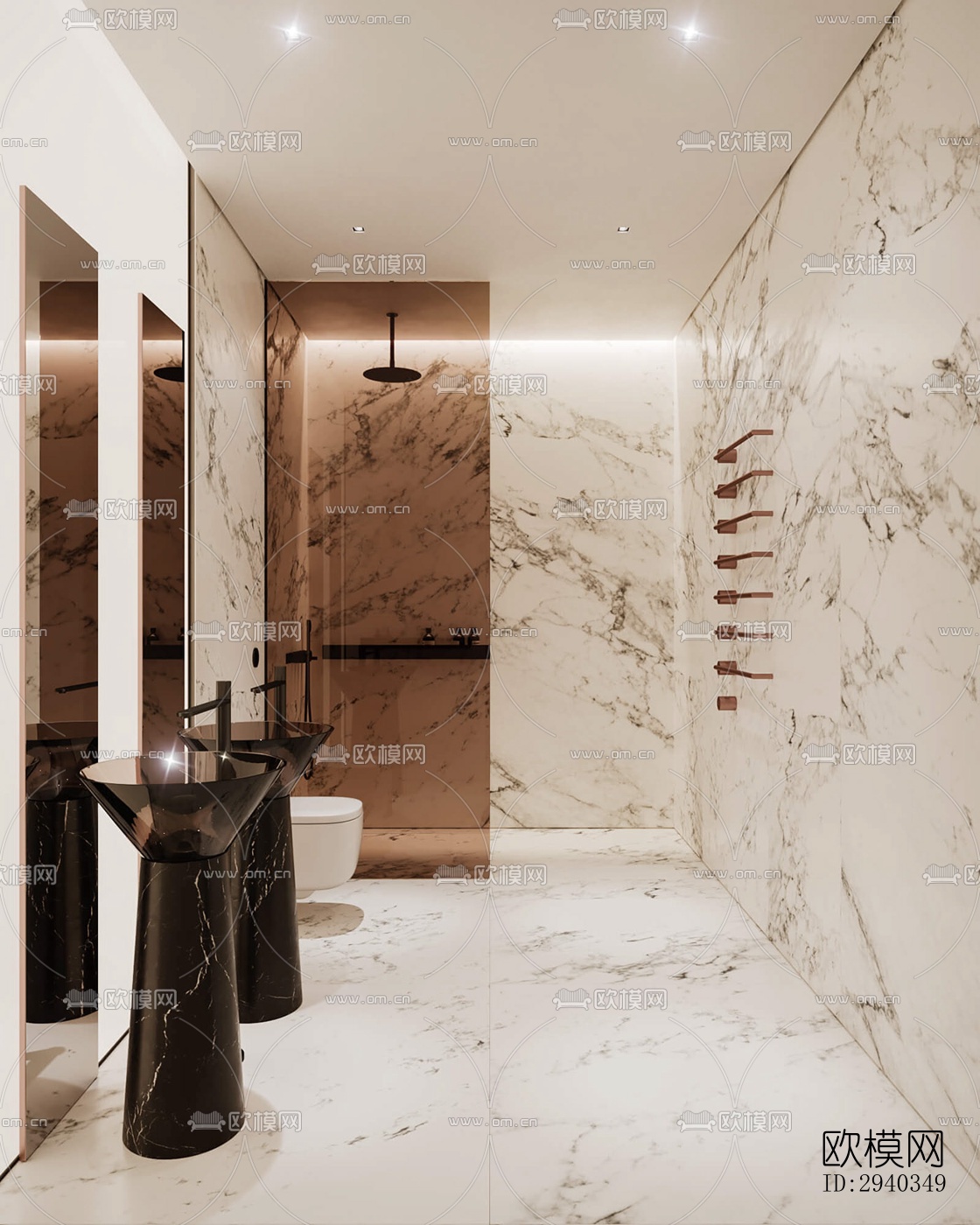 现代平层效果图下载（渲染图8）