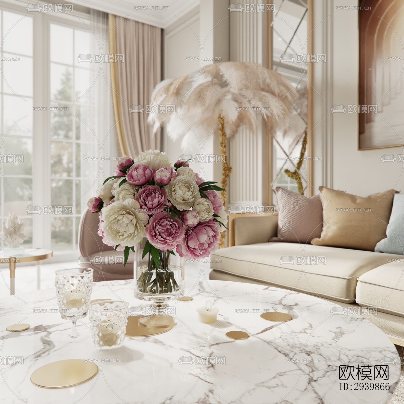 法式别墅效果图下载（渲染图18）