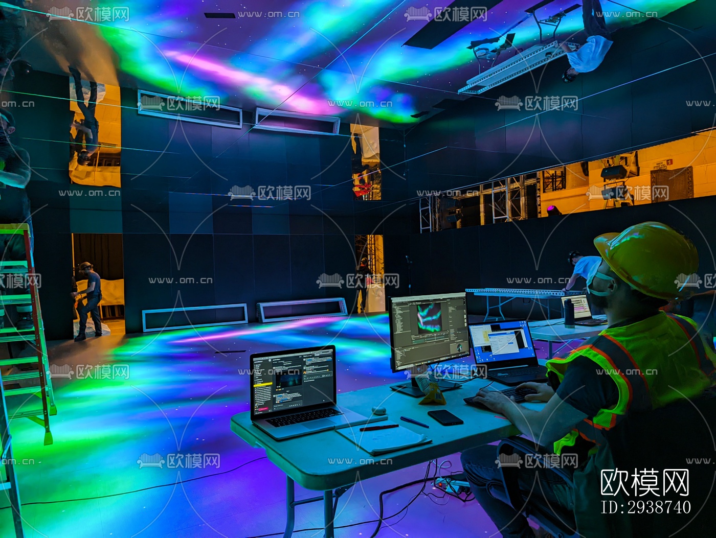 现代展览展厅效果图下载（渲染图6）