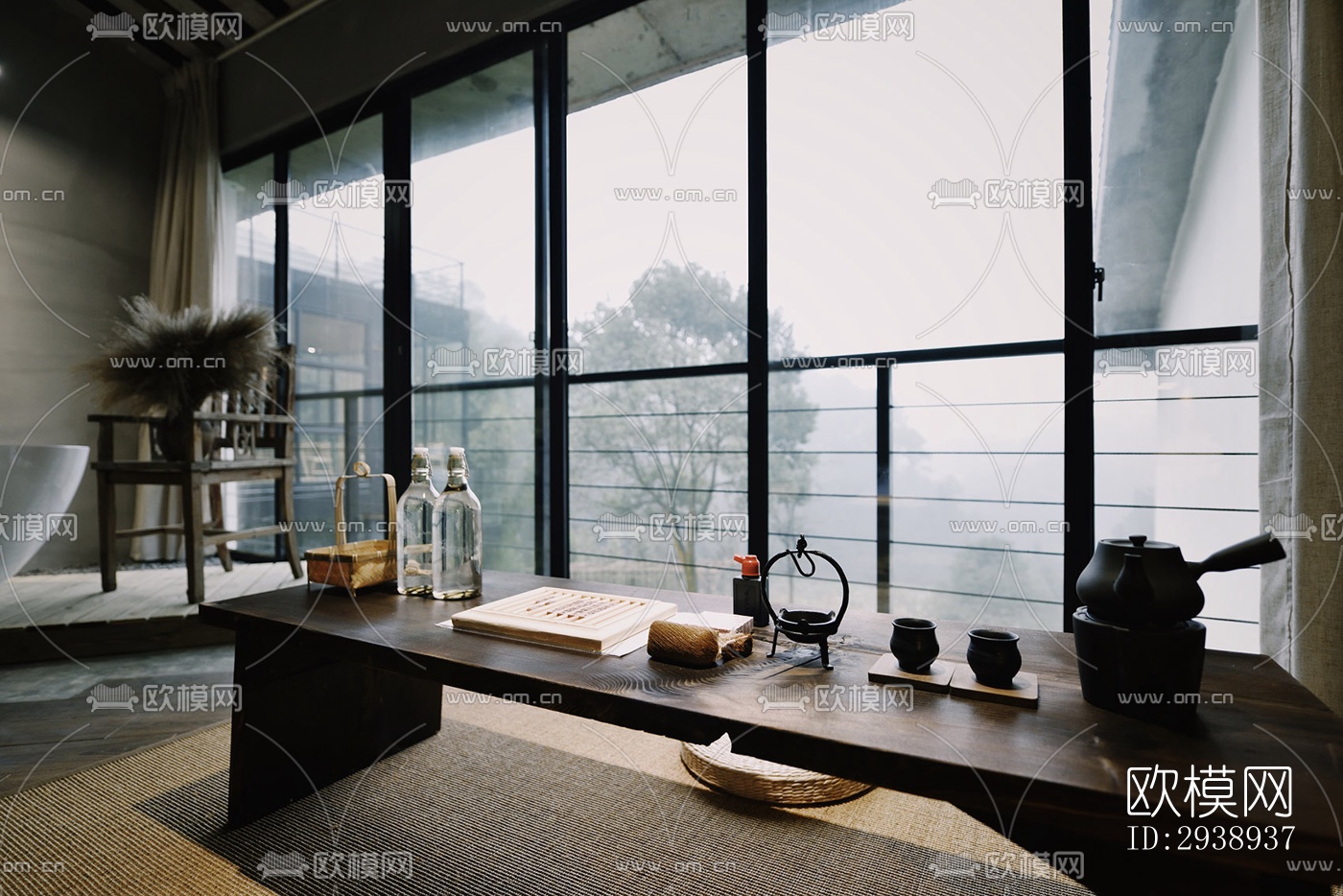 中式酒店民宿效果图下载（渲染图14）