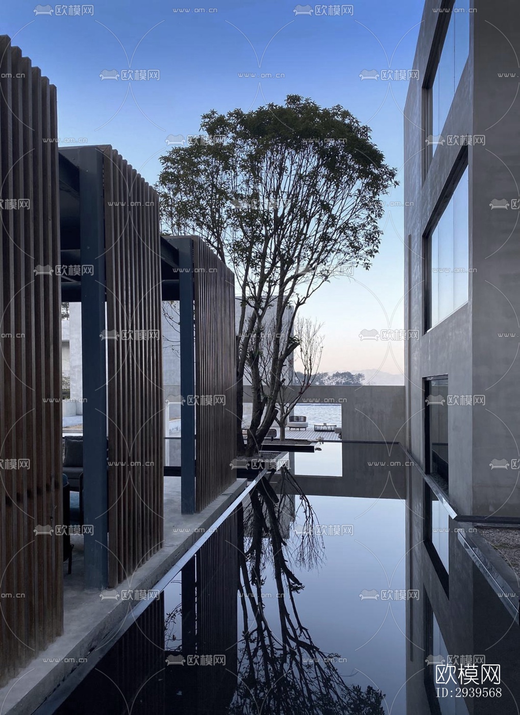 现代酒店民宿效果图下载（渲染图20）