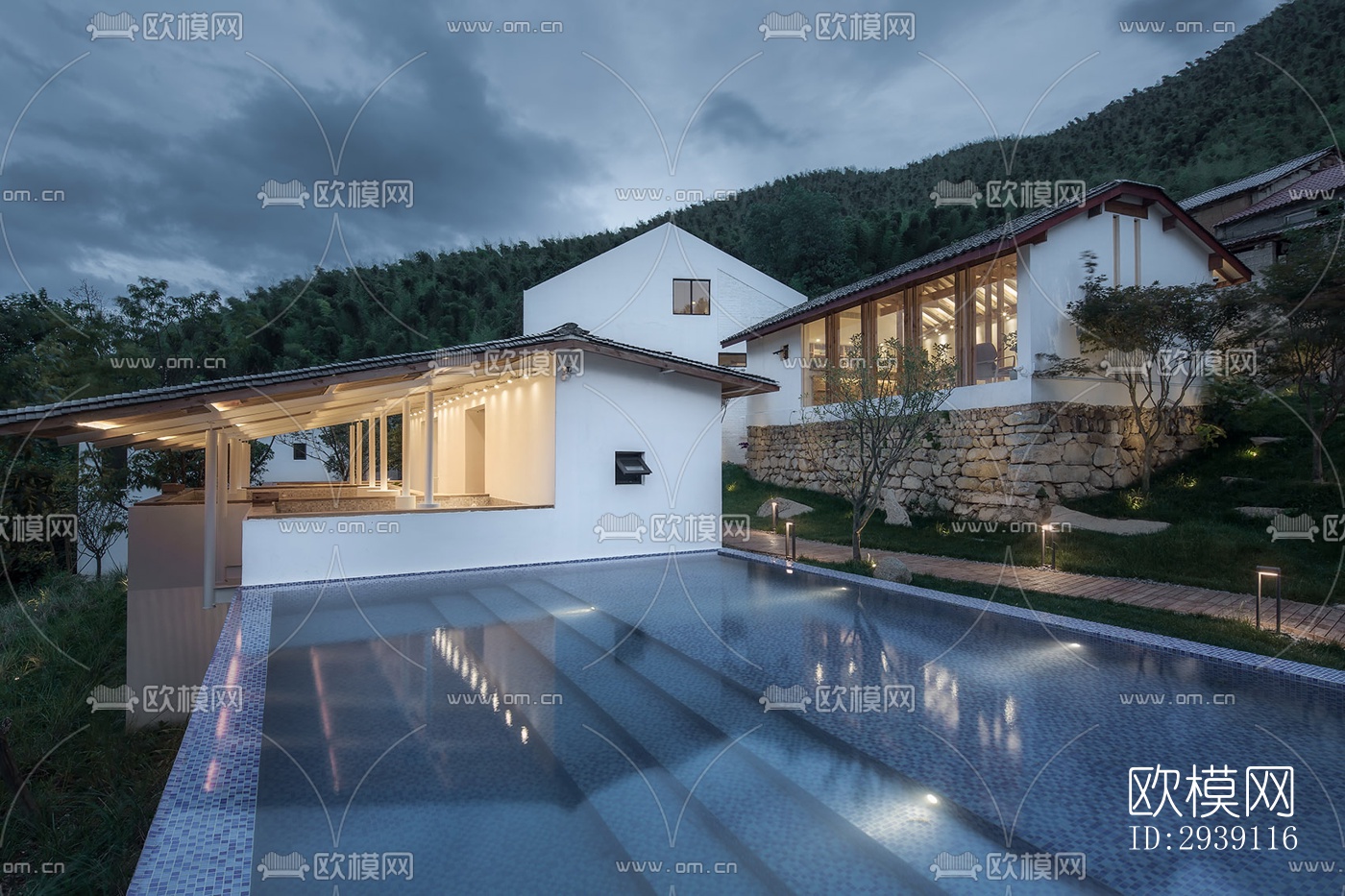 北欧酒店民宿效果图下载（渲染图2）