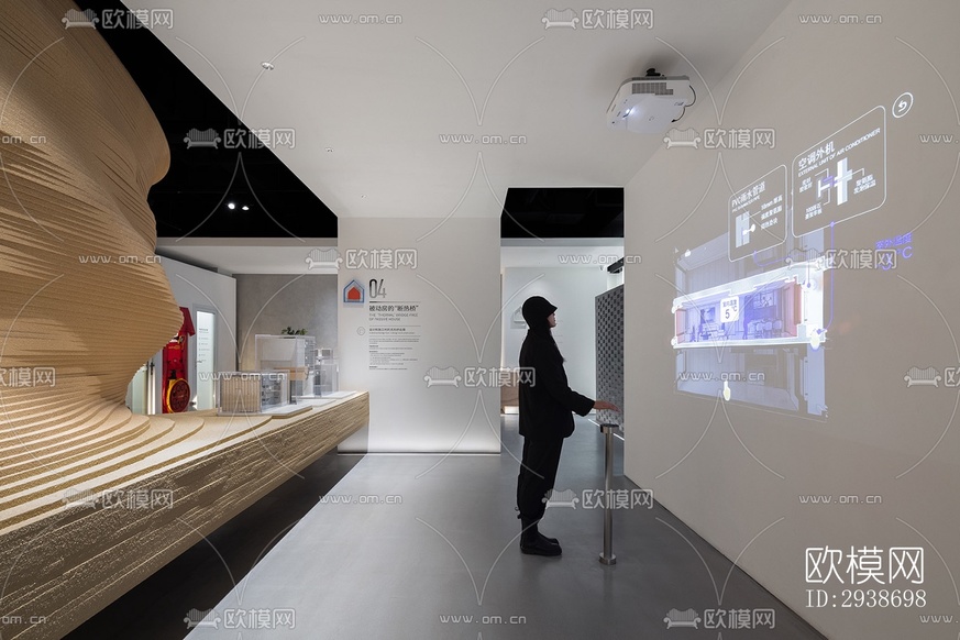 現(xiàn)代展覽展廳效果圖下載(渲染圖16)