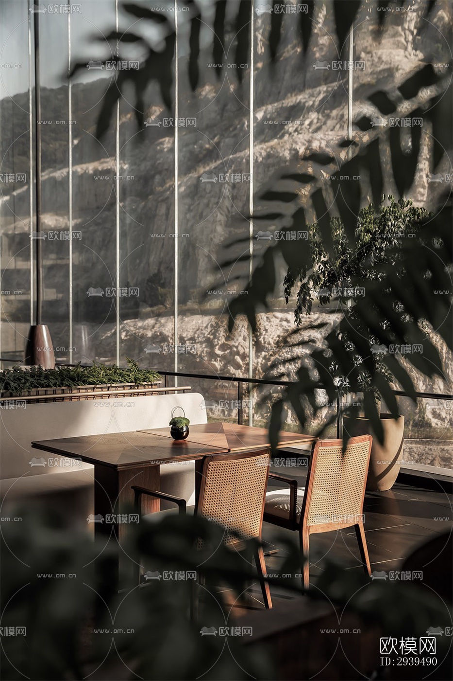 现代酒店民宿效果图下载（渲染图3）