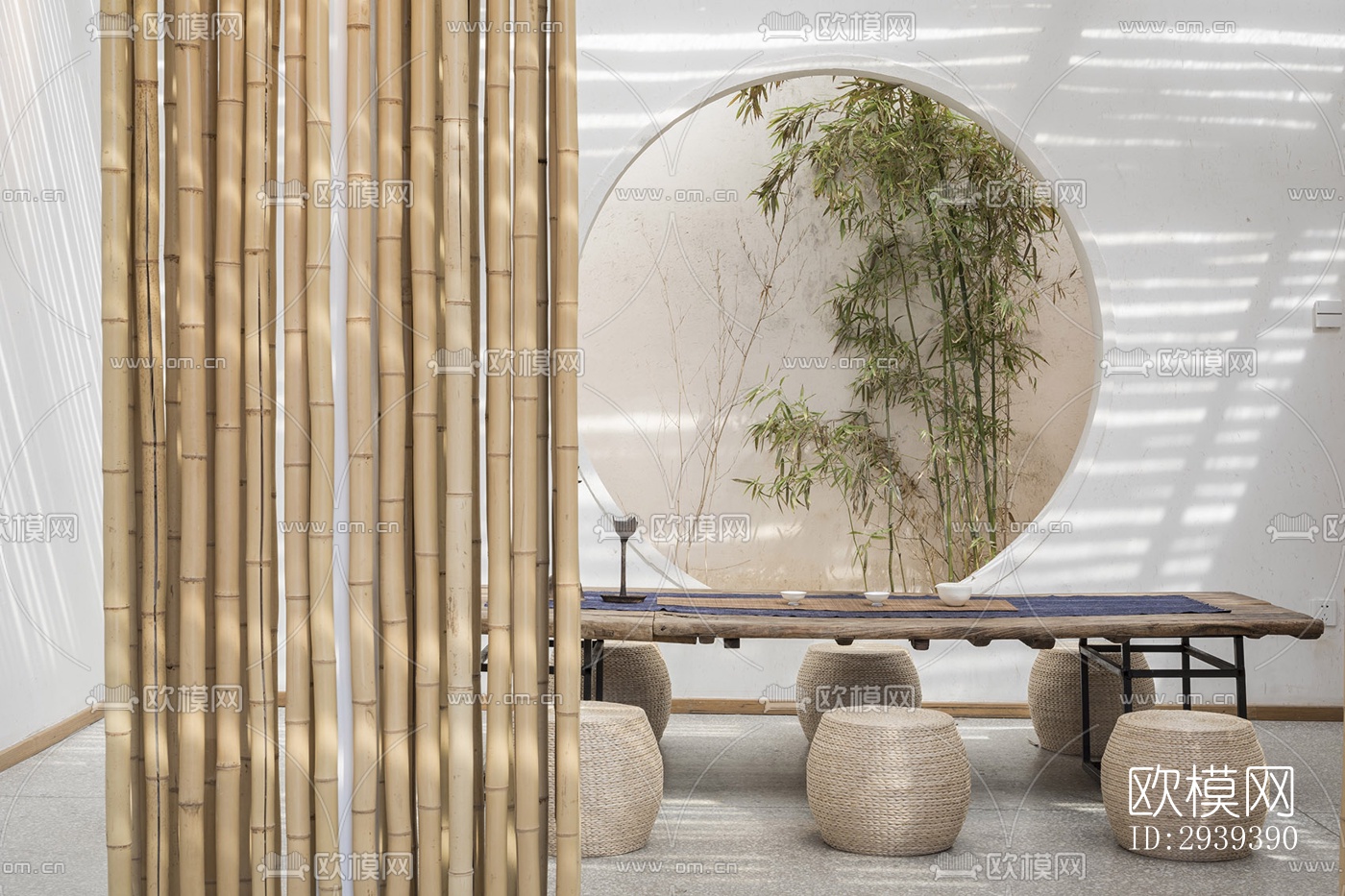 新中式酒店民宿效果图下载（渲染图8）