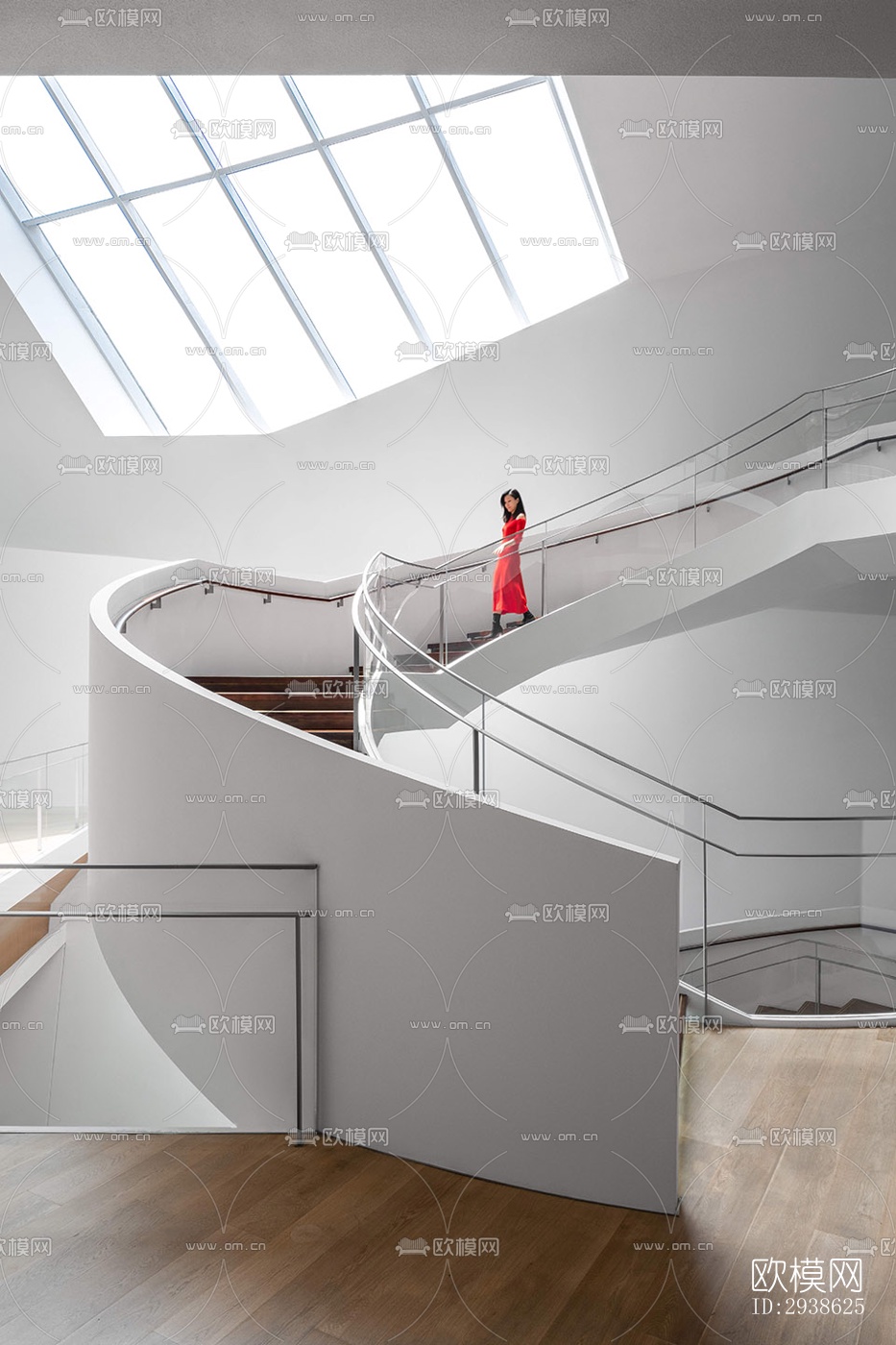 现代展览展厅效果图下载（渲染图5）