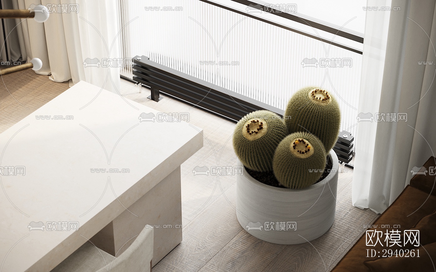 现代平层效果图下载（渲染图6）