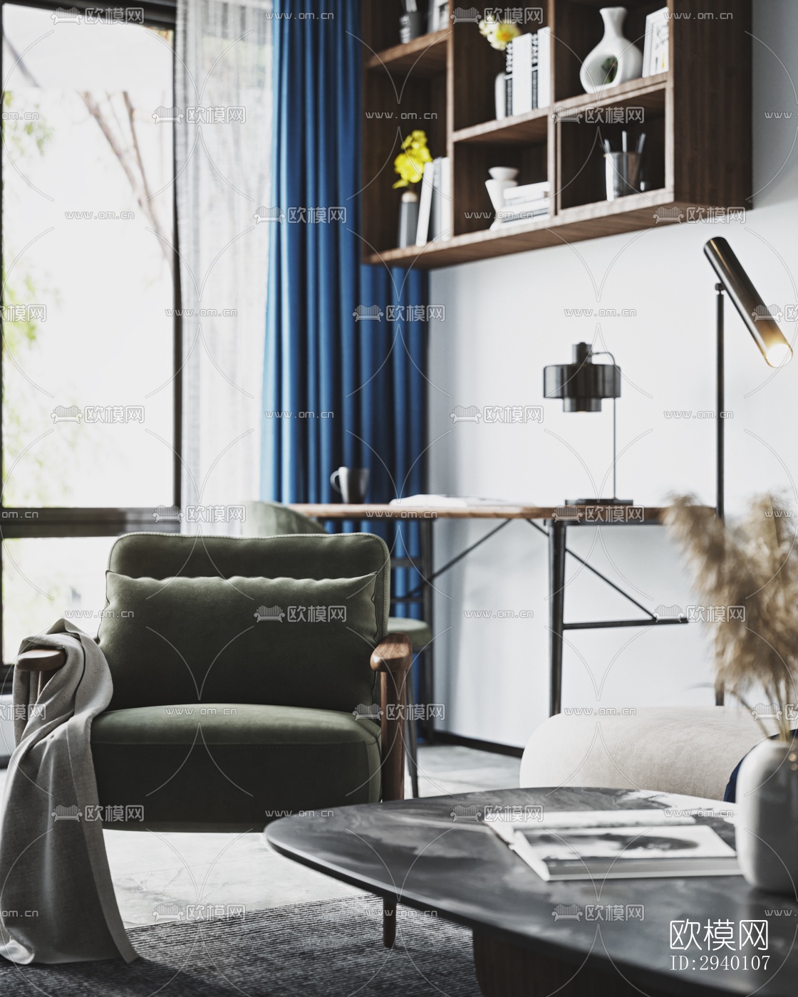 北欧平层效果图下载（渲染图4）