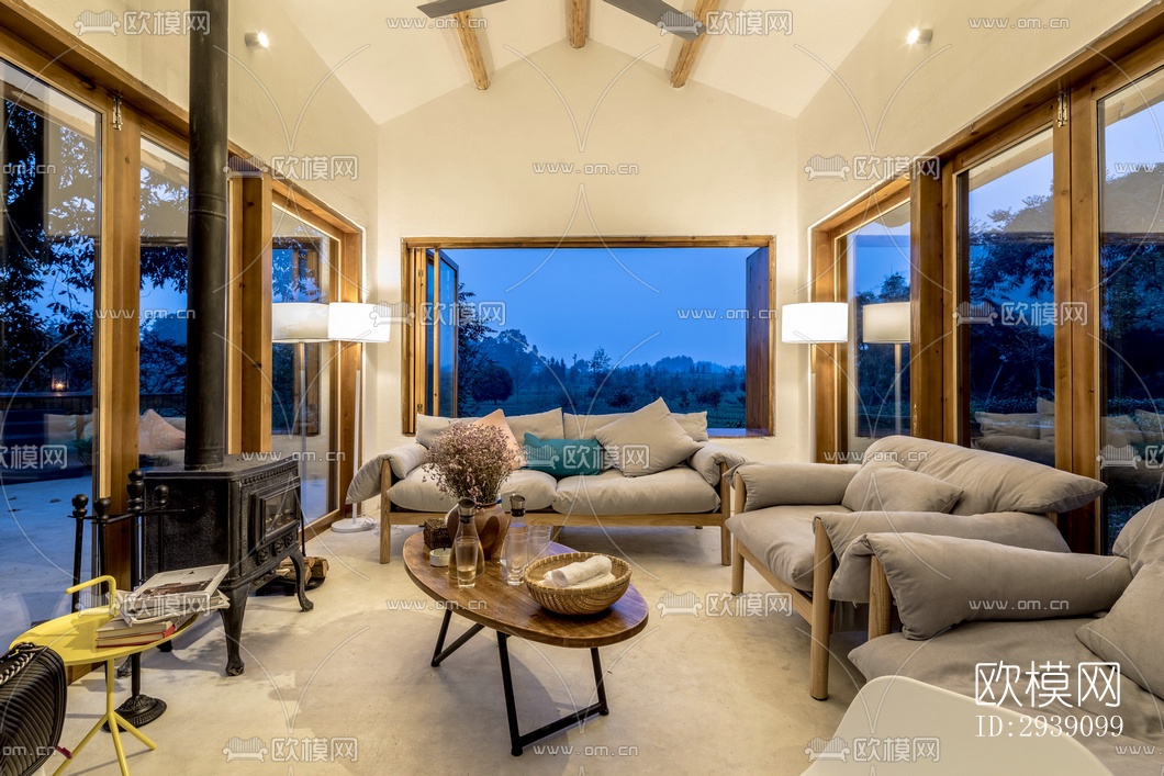 北欧酒店民宿效果图下载（渲染图12）