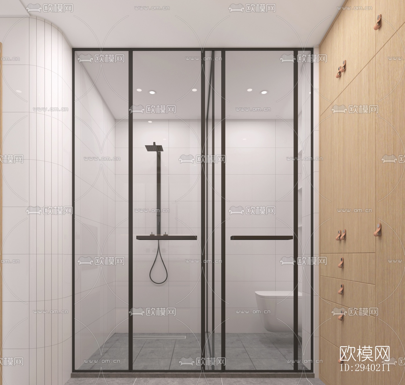 日式平层效果图下载（渲染图10）